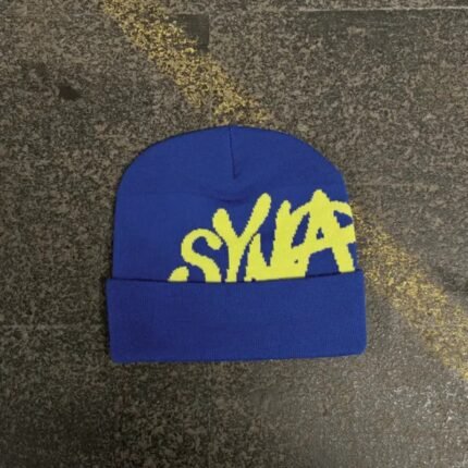 Blue/Yellow Synarchy Cuffed Beanie