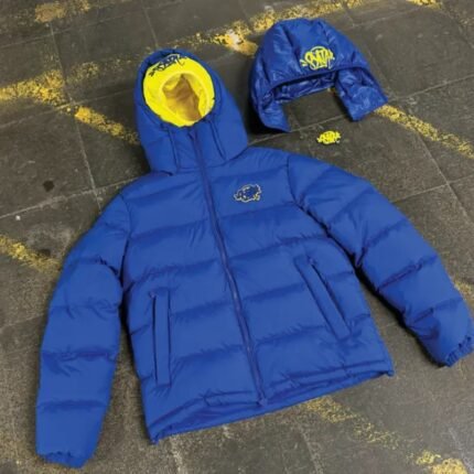 Navy/Yellow SYNA Double Hood Jacket