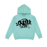 Soft, premium mint green hoodie Embroidered Syna logo on chest Adjustable hood and hem Relaxed fit for casual wear