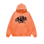 Orange Syna World Graphics Hoodie